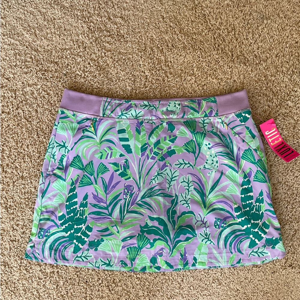 Lily Pulitzer Luxletic Purple Iris Skort XL